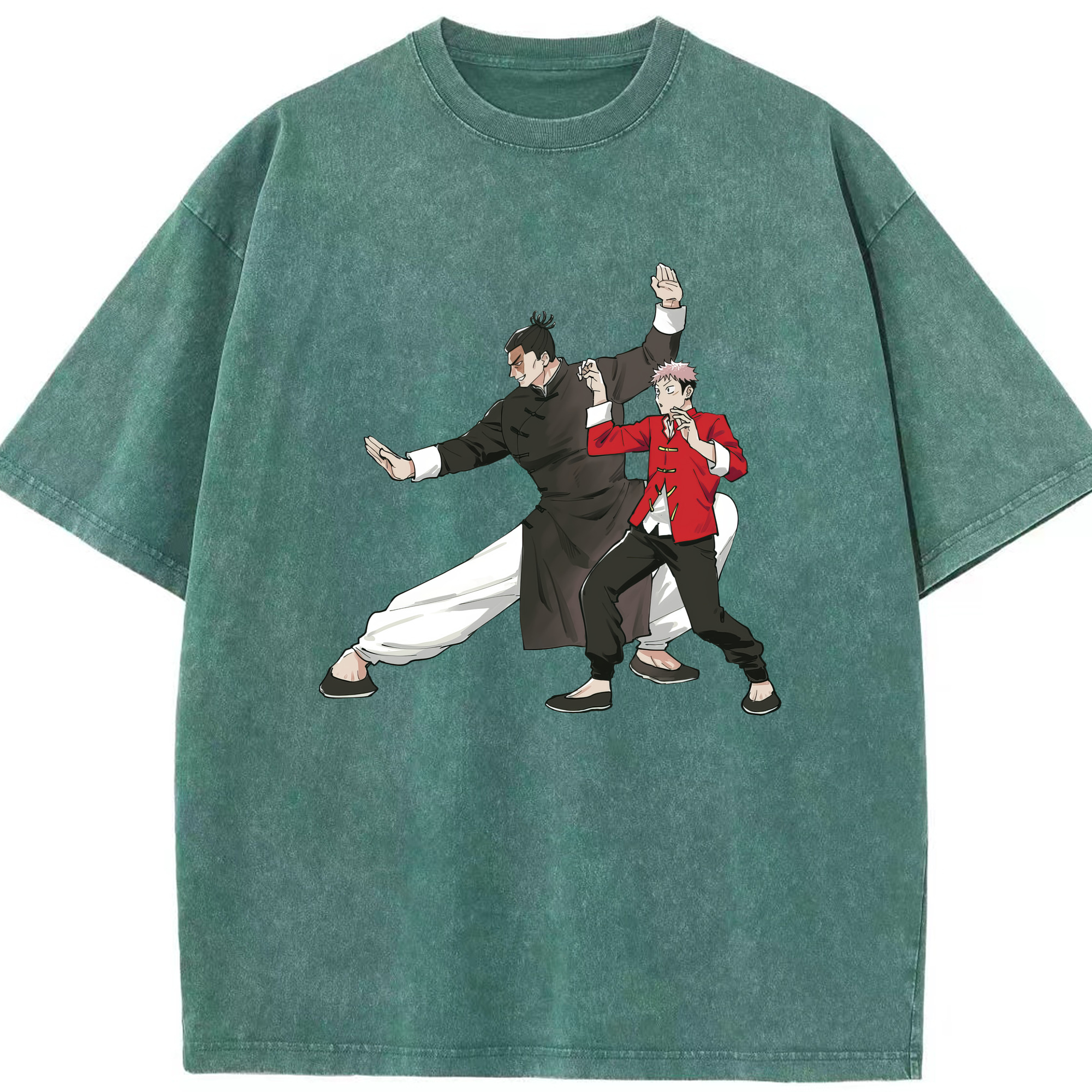 （画像用） 呪術廻戦 Jujutsu Kaisen 綿100% ヴィンテージ風 半袖Tシャツ（フロントプリント）